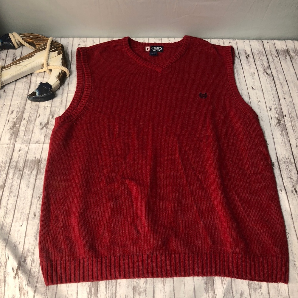 EUC Size XL Chaps by Ralph Lauren Sweater Vest